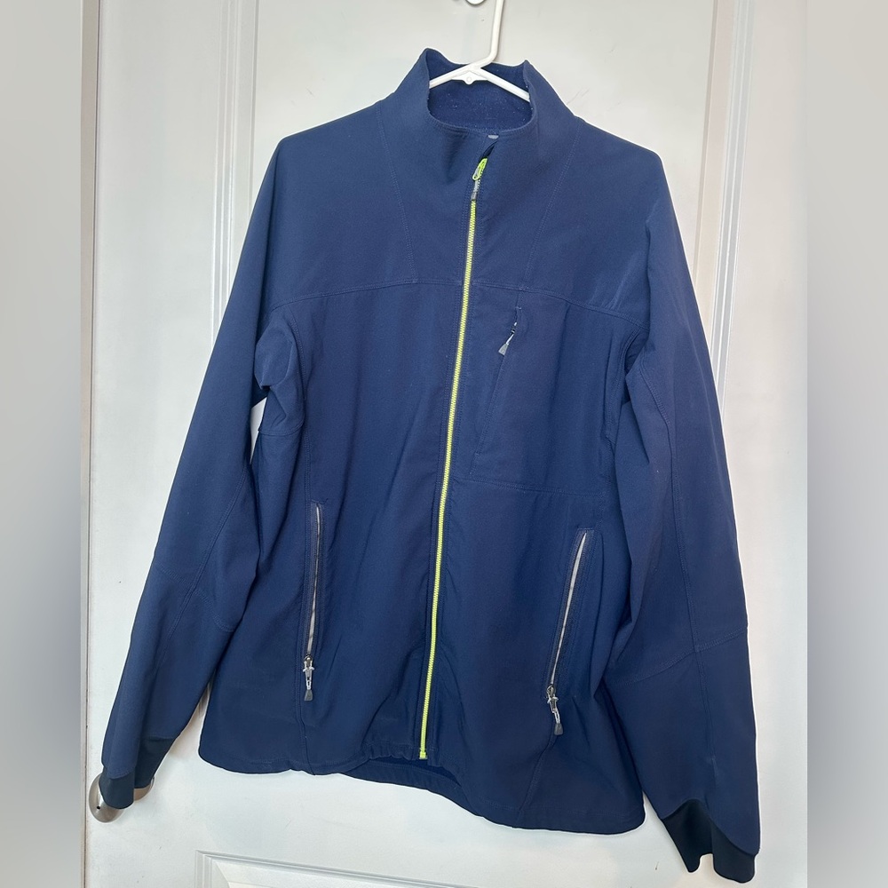 Ibex Climawool Blue Full Zip Soft Shell Jacket, Size Large